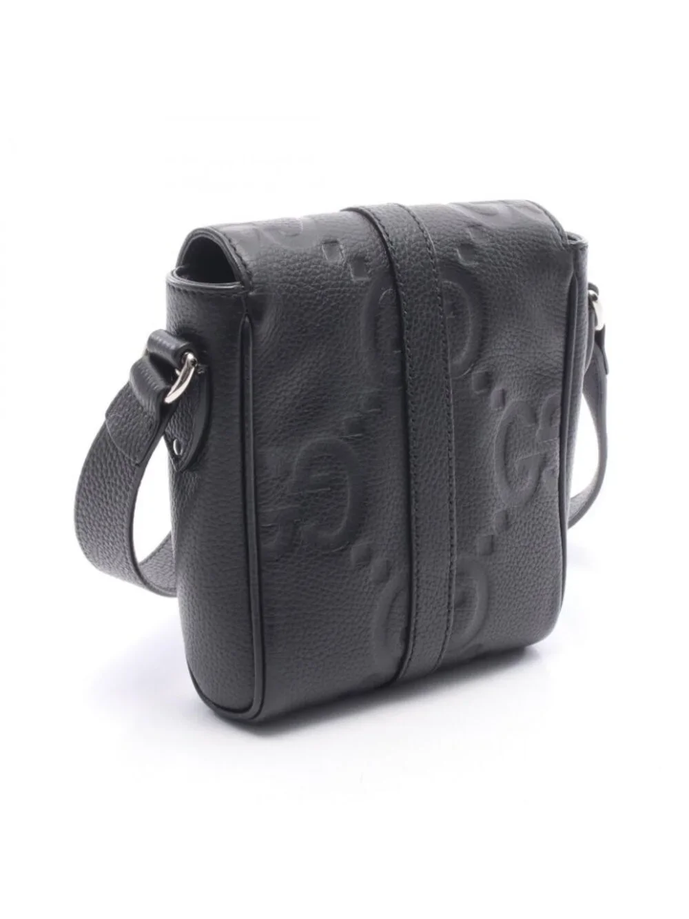 Gucci Shoulder Bag Small Jumbo GG Black Leather